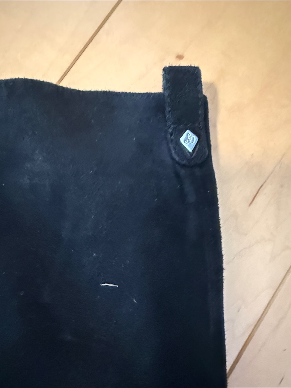 Sam Edelman Black Suede Over-the-Knee Block Heel Boots - Picture 2 of 4
